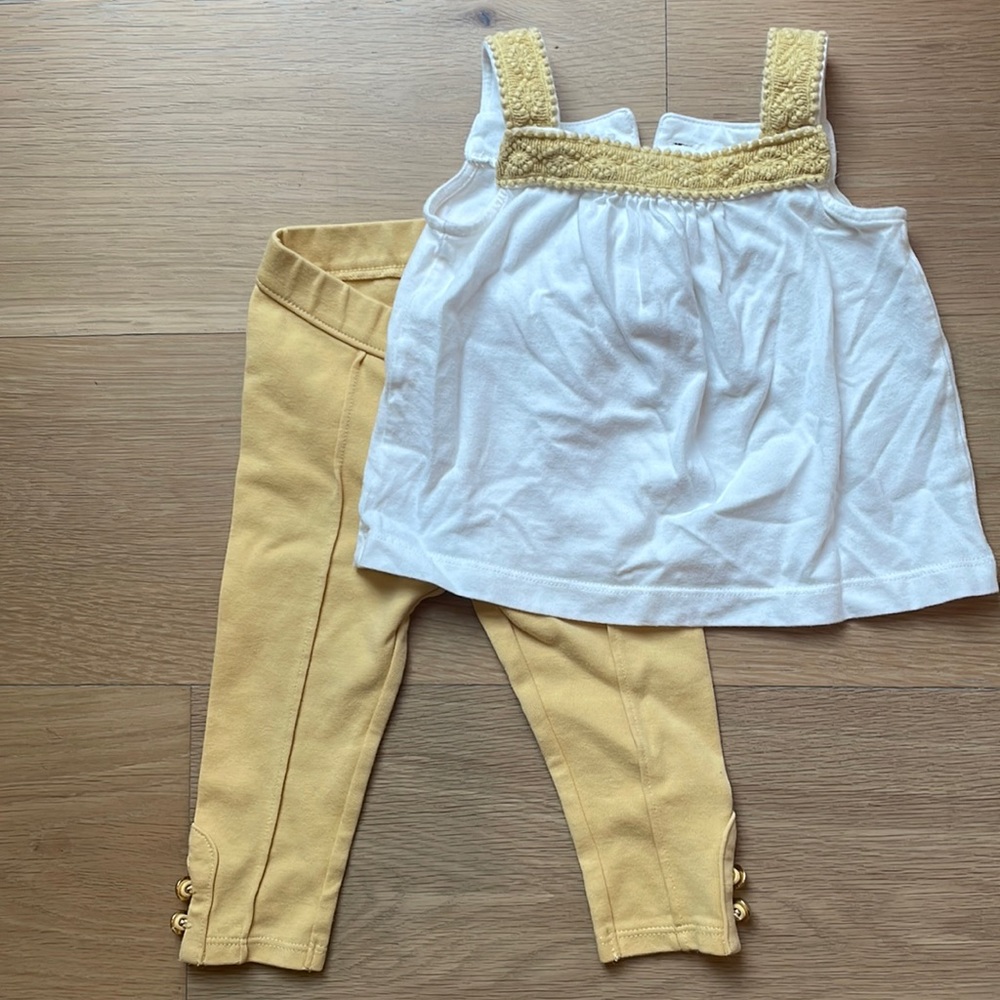 Janie and Jack yellow outfit